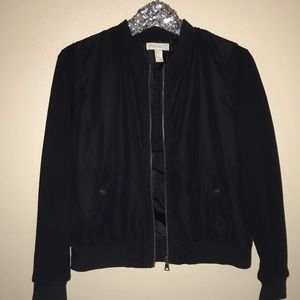 Black bomber jacket